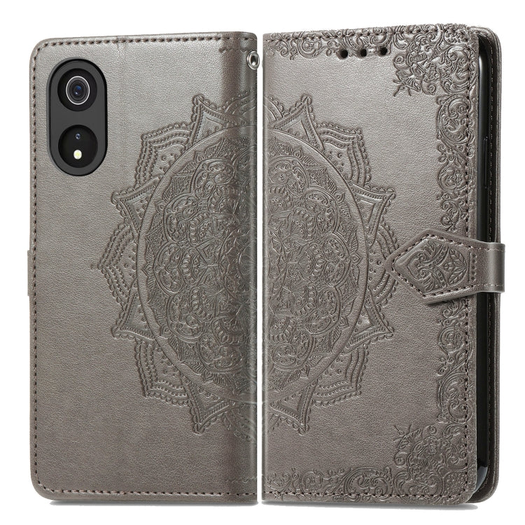 For Cubot P60 Mandala Flower Embossed Leather Phone Case