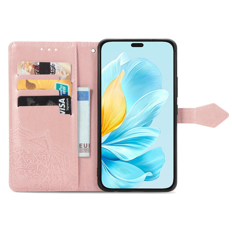 For Honor 200 Lite Global Mandala Flower Embossed Leather Phone Case