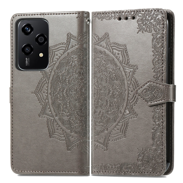 For Honor 200 Lite Global Mandala Flower Embossed Leather Phone Case