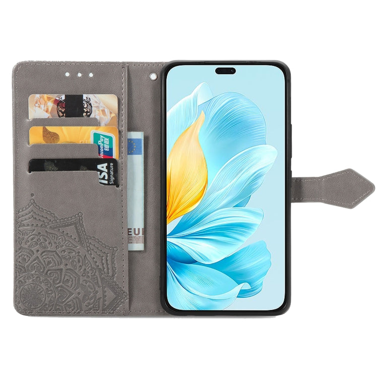For Honor 200 Lite Global Mandala Flower Embossed Leather Phone Case