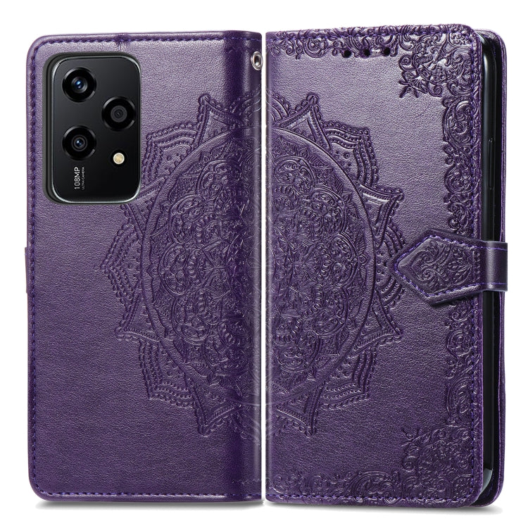 For Honor 200 Lite Global Mandala Flower Embossed Leather Phone Case