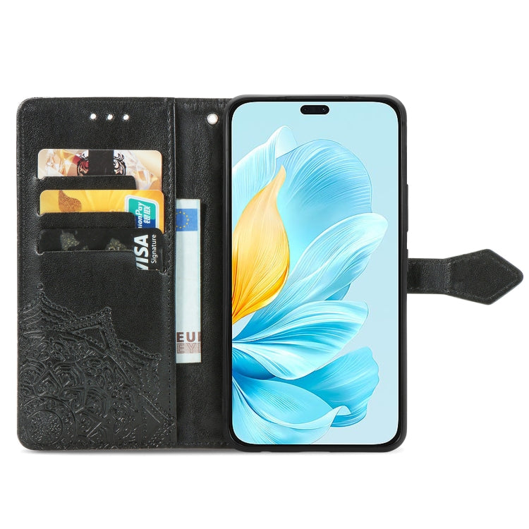 For Honor 200 Lite Global Mandala Flower Embossed Leather Phone Case