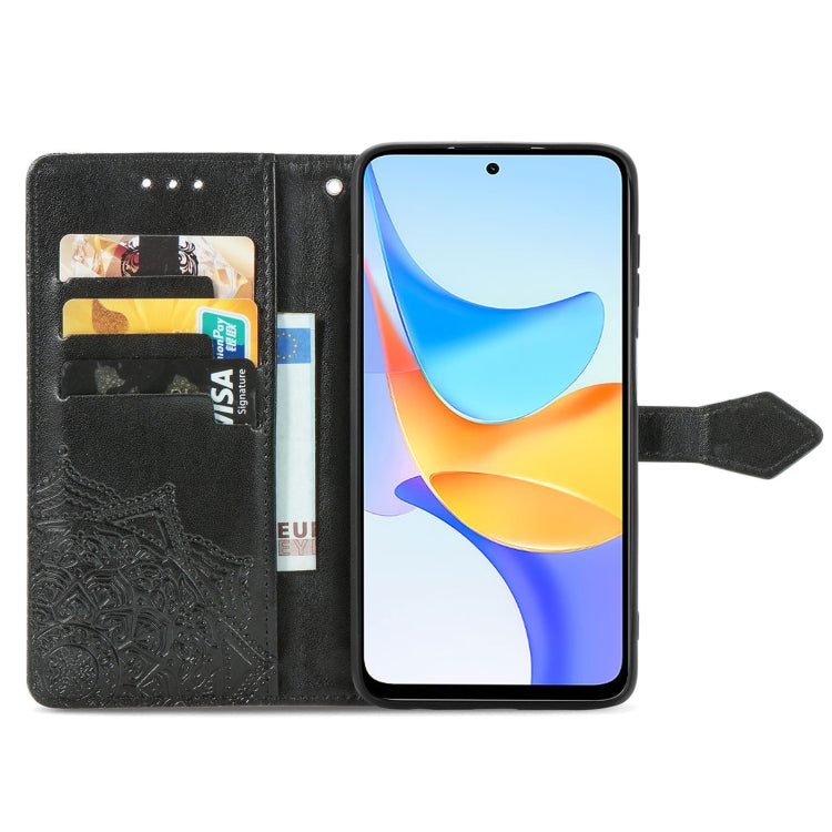 For Honor Play 50 Plus Mandala Flower Embossed Leather Phone Case