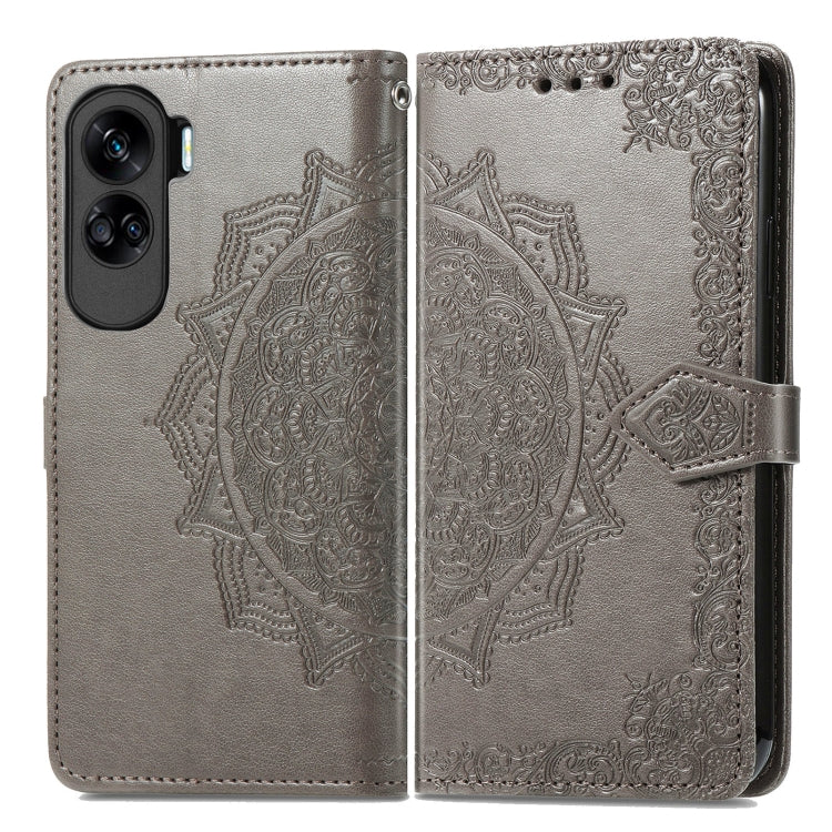 For Honor 90 Lite Mandala Flower Embossed Leather Phone Case