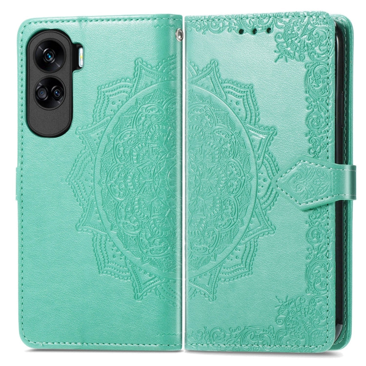 For Honor 90 Lite Mandala Flower Embossed Leather Phone Case