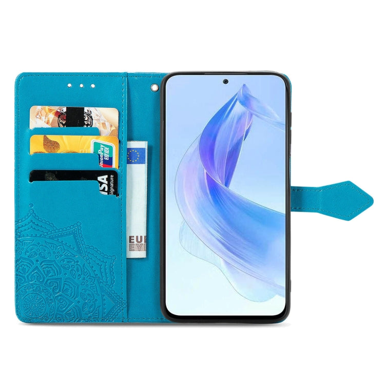 For Honor 90 Lite Mandala Flower Embossed Leather Phone Case