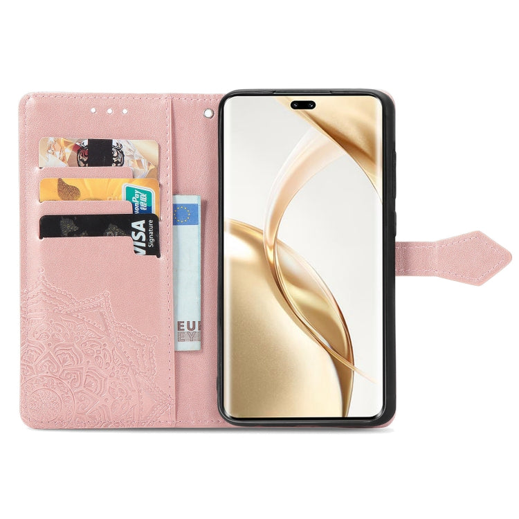For Honor 200 Pro Mandala Flower Embossed Leather Phone Case