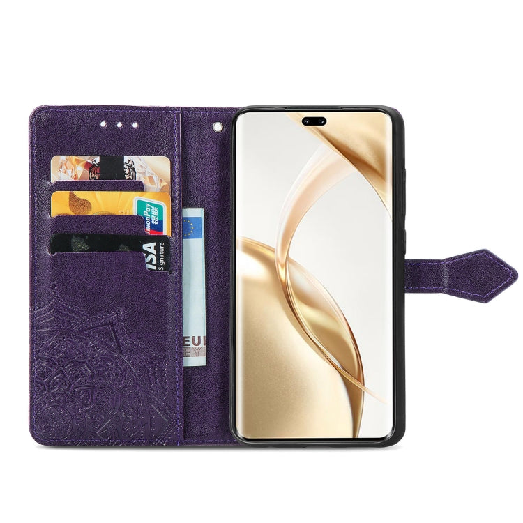 For Honor 200 Pro Mandala Flower Embossed Leather Phone Case