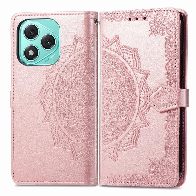 For Honor 400 Lite Global Mandala Flower Embossed Leather Phone Case