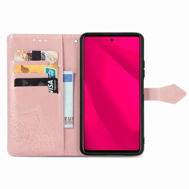 For Honor 400 Lite Global Mandala Flower Embossed Leather Phone Case