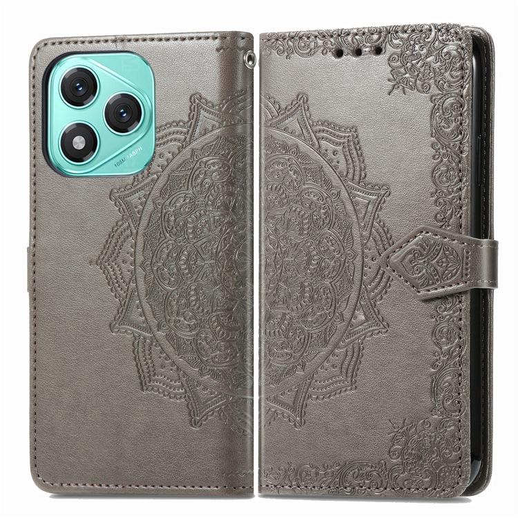 For Honor 400 Lite Global Mandala Flower Embossed Leather Phone Case