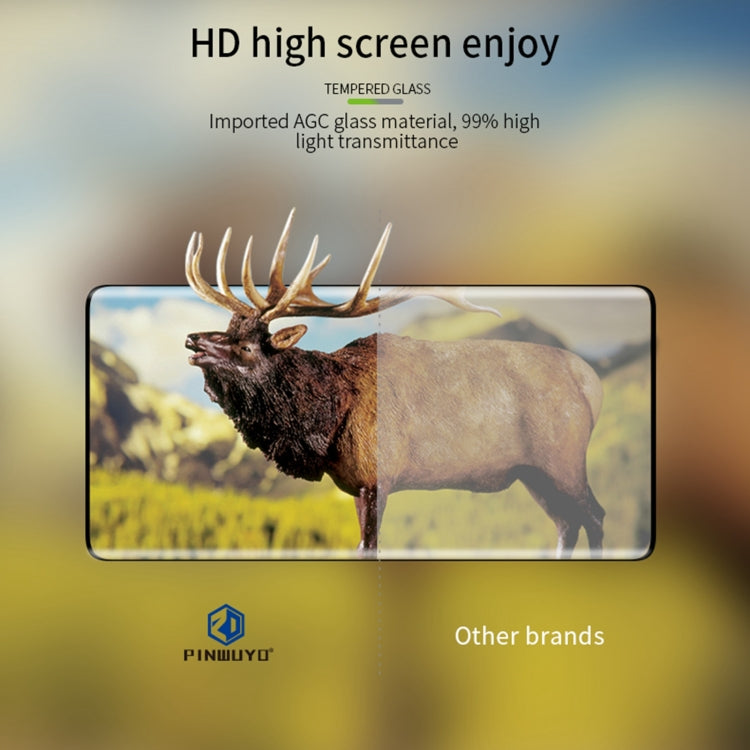 For Honor 200 PINWUYO 9H 3D Hot Bending Tempered Glass Film - Black