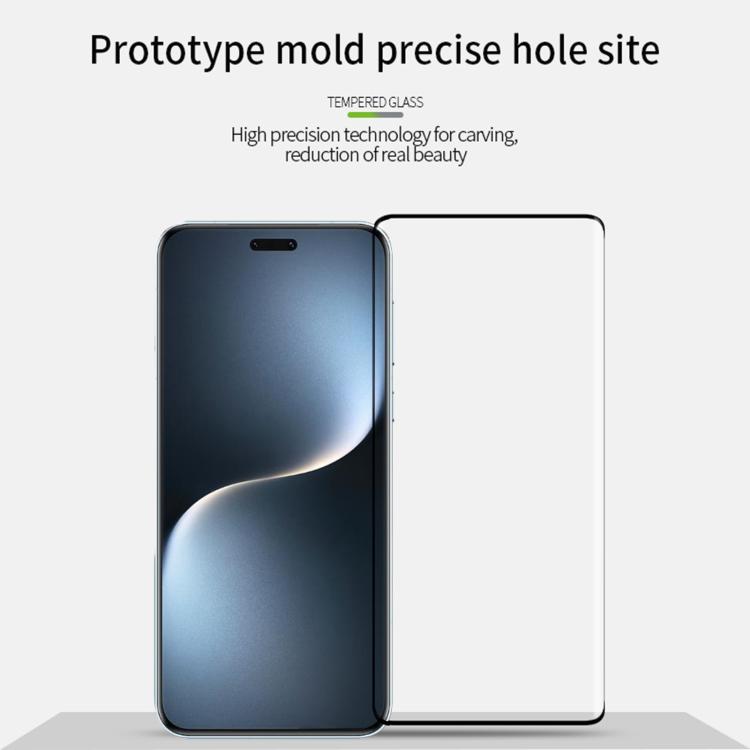 For Honor Magic7 Pro PINWUYO 9H 3D Hot Bending Tempered Glass Film - Black