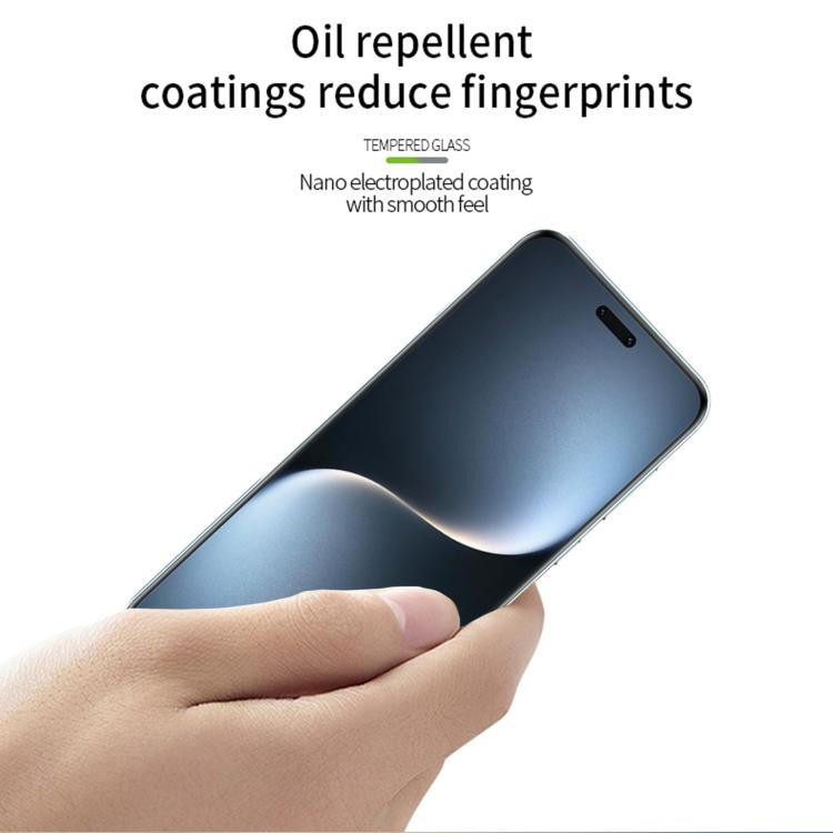 For Honor Magic7 Pro PINWUYO 9H 3D Hot Bending Tempered Glass Film - Black