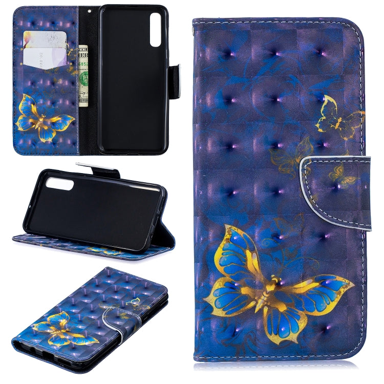 3D Colored Drawing Pattern Horizontal Flip Leather Case for Samsung Galaxy A50, with Holder & Card Slots & Wallet