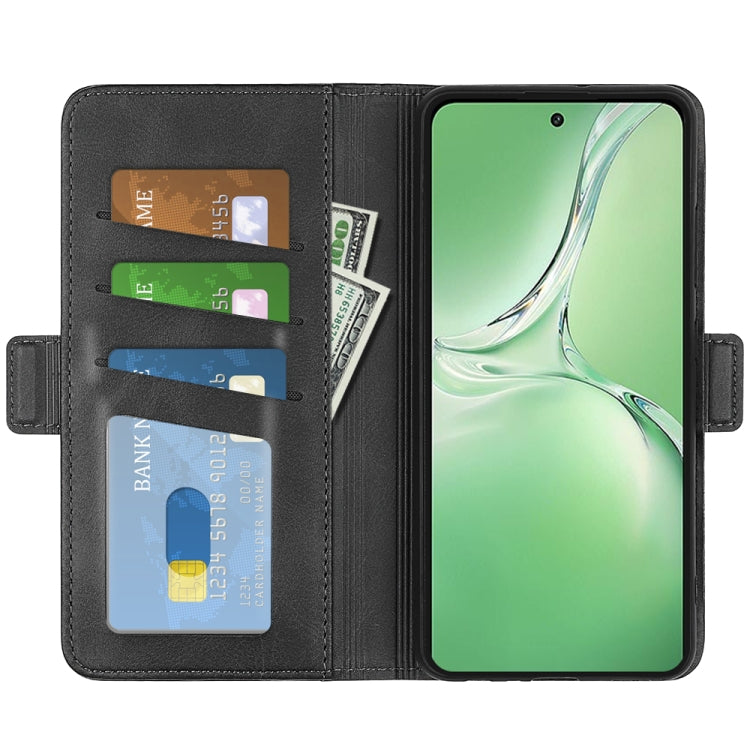 For OPPO K12 Dual-side Magnetic Buckle Horizontal Flip Leather Phone Case