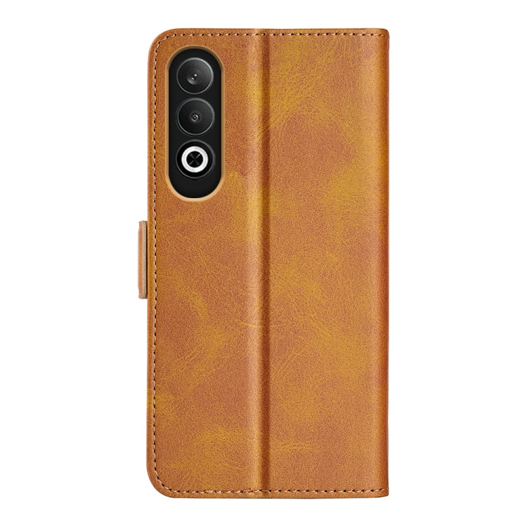 For OPPO K12 Dual-side Magnetic Buckle Horizontal Flip Leather Phone Case
