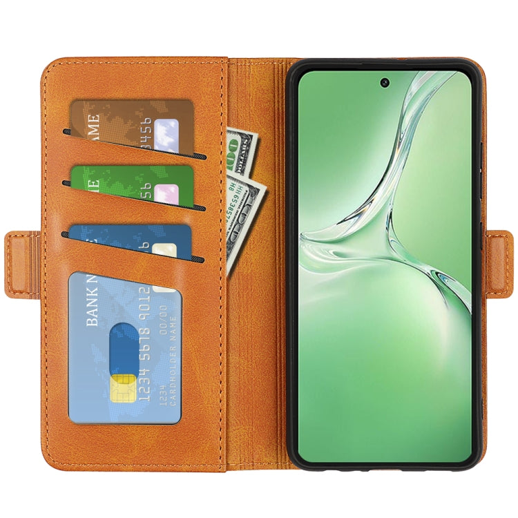 For OPPO K12 Dual-side Magnetic Buckle Horizontal Flip Leather Phone Case