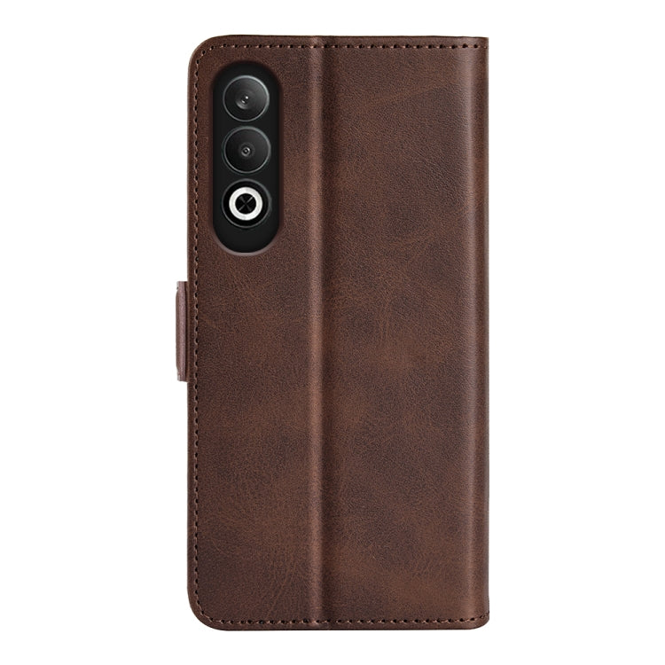 For OPPO K12 Dual-side Magnetic Buckle Horizontal Flip Leather Phone Case