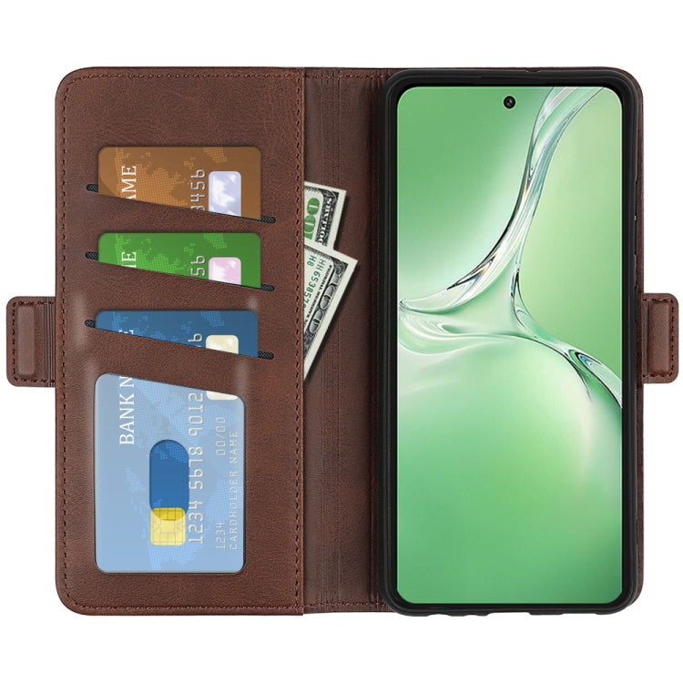 For OPPO K12 Dual-side Magnetic Buckle Horizontal Flip Leather Phone Case