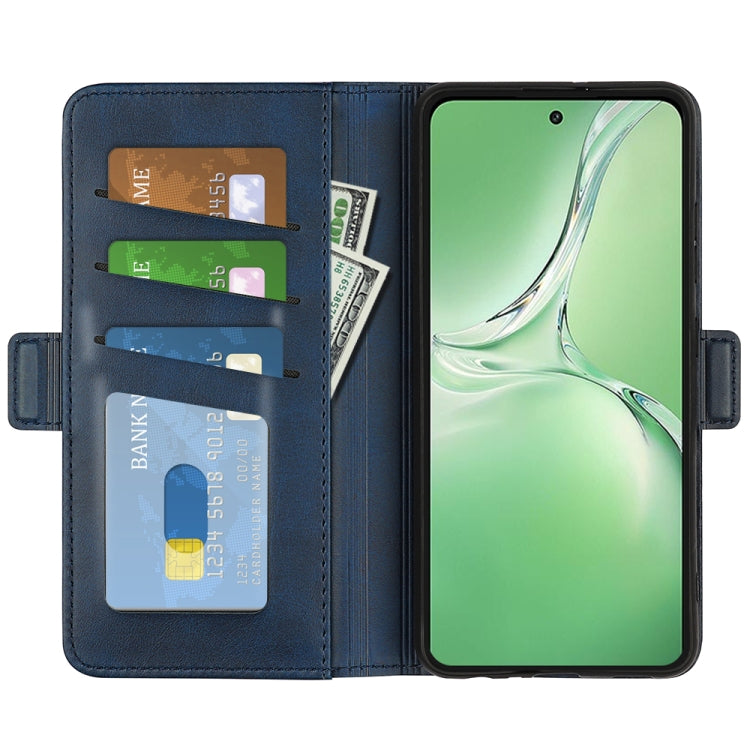 For OPPO K12 Dual-side Magnetic Buckle Horizontal Flip Leather Phone Case