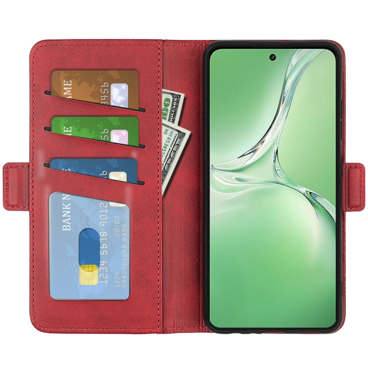 For OPPO K12 Dual-side Magnetic Buckle Horizontal Flip Leather Phone Case