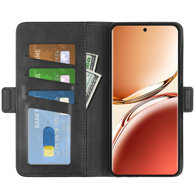 For OPPO A3 Pro 5G China Dual-side Magnetic Buckle Horizontal Flip Leather Phone Case
