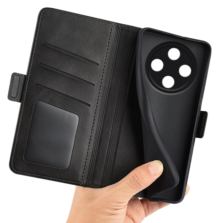 For OPPO A3 Pro 5G China Dual-side Magnetic Buckle Horizontal Flip Leather Phone Case