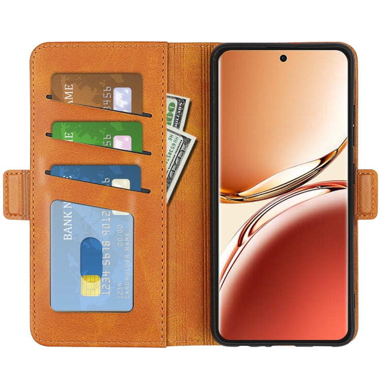 For OPPO A3 Pro 5G China Dual-side Magnetic Buckle Horizontal Flip Leather Phone Case
