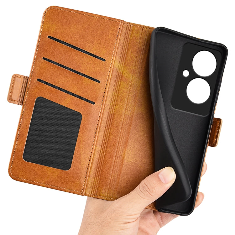For OPPO Reno11 F 5G Dual-side Magnetic Buckle Horizontal Flip Leather Phone Case