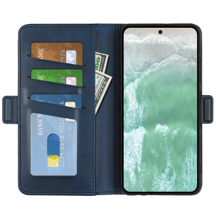 For OPPO Reno11 F 5G Dual-side Magnetic Buckle Horizontal Flip Leather Phone Case