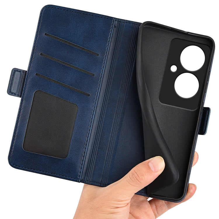 For OPPO Reno11 F 5G Dual-side Magnetic Buckle Horizontal Flip Leather Phone Case
