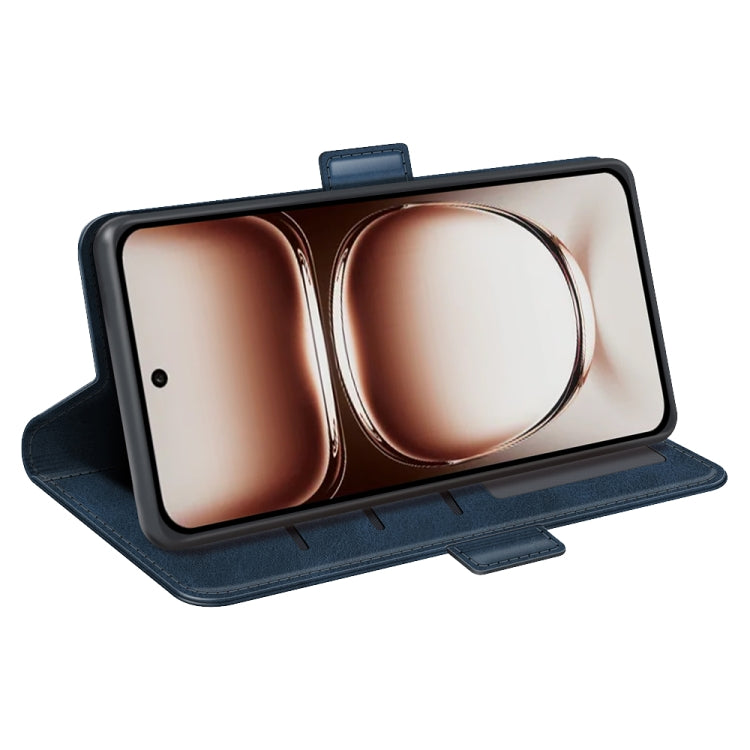 For OPPO Reno12 5G Global Dual-side Magnetic Buckle Horizontal Flip Leather Phone Case