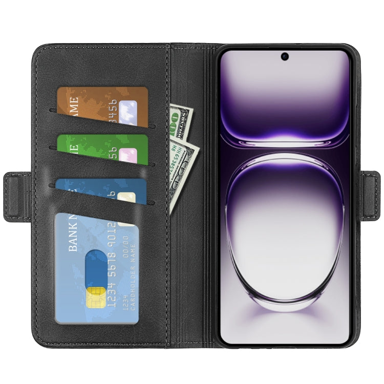 For OPPO Reno12 Pro 5G Global Dual-side Magnetic Buckle Horizontal Flip Leather Phone Case