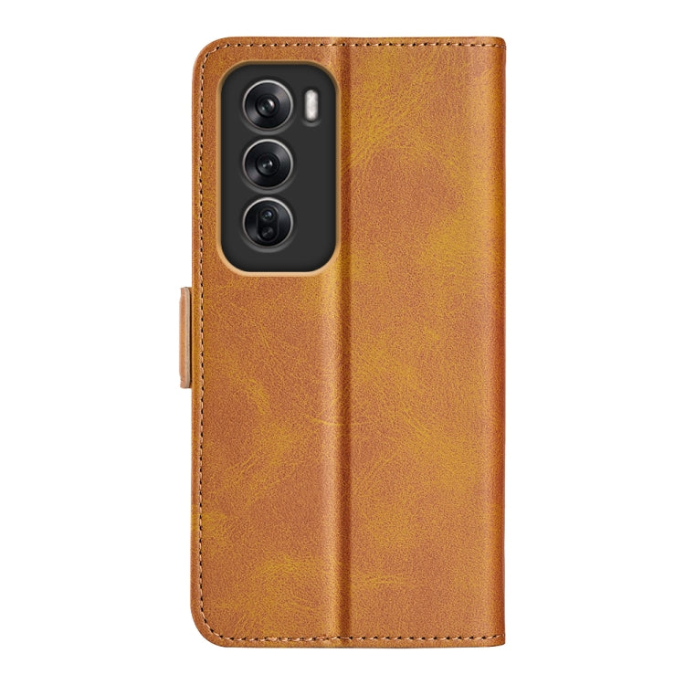 For OPPO Reno12 Pro 5G Global Dual-side Magnetic Buckle Horizontal Flip Leather Phone Case