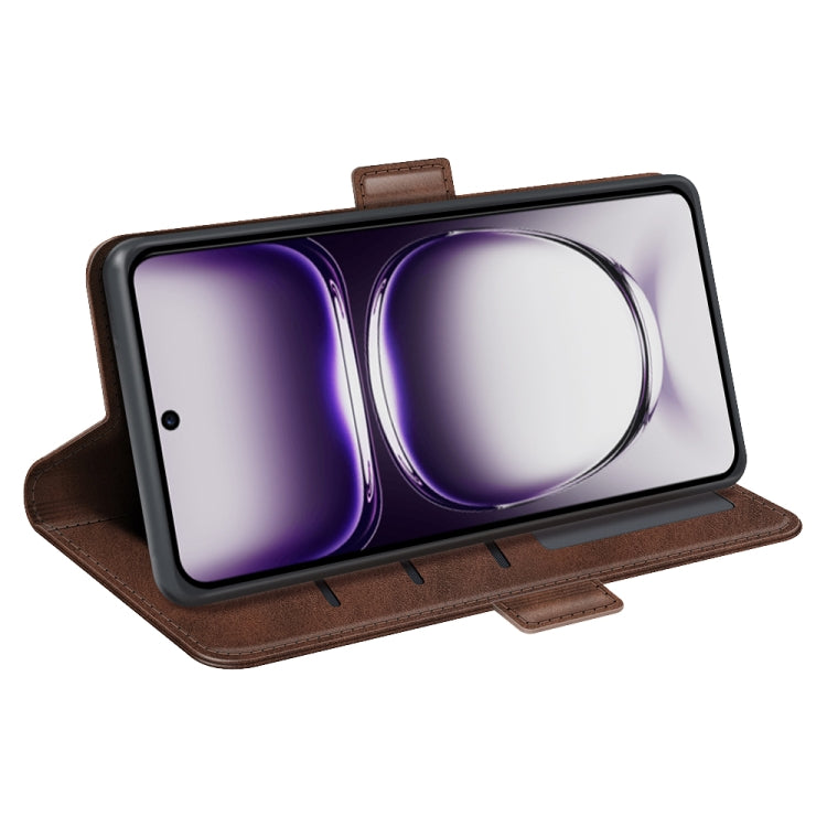 For OPPO Reno12 Pro 5G Global Dual-side Magnetic Buckle Horizontal Flip Leather Phone Case