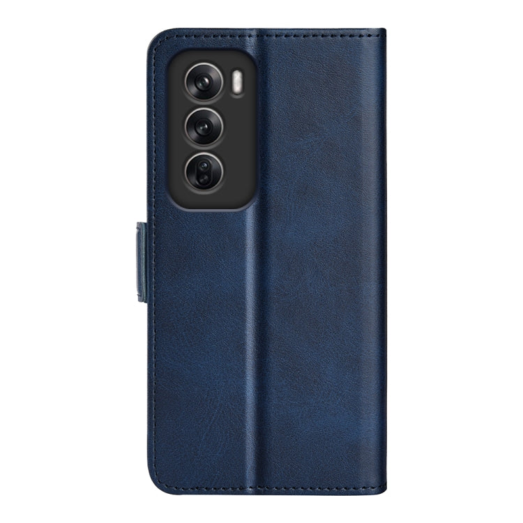 For OPPO Reno12 Pro 5G Global Dual-side Magnetic Buckle Horizontal Flip Leather Phone Case