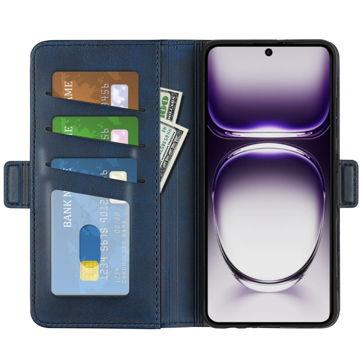 For OPPO Reno12 Pro 5G Global Dual-side Magnetic Buckle Horizontal Flip Leather Phone Case
