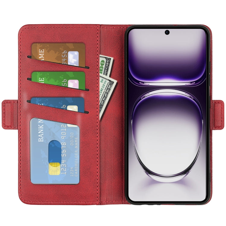 For OPPO Reno12 Pro 5G Global Dual-side Magnetic Buckle Horizontal Flip Leather Phone Case