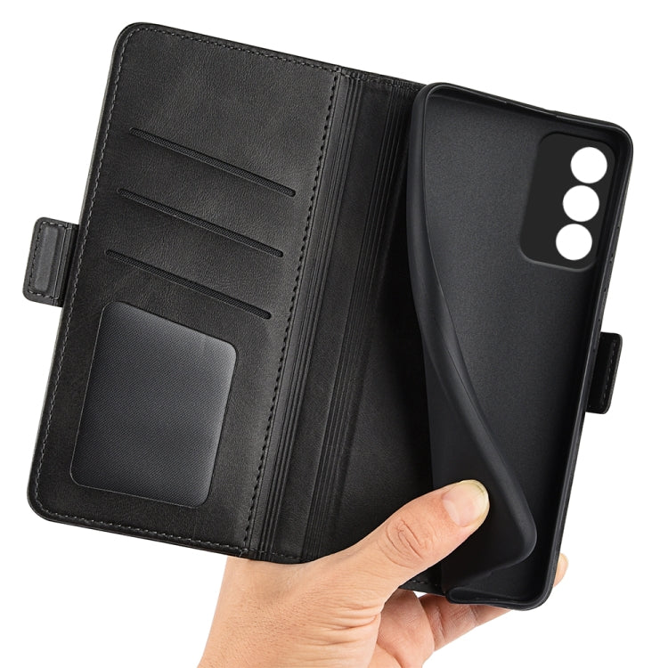 For OPPO A3 Pro Global Dual-side Magnetic Buckle Horizontal Flip Leather Phone Case