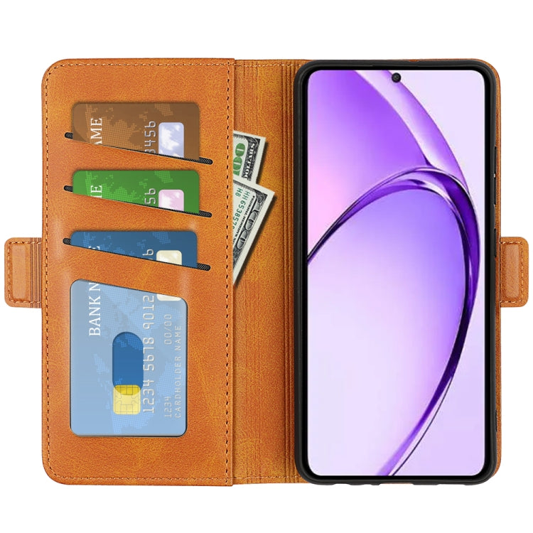 For OPPO A3 Pro Global Dual-side Magnetic Buckle Horizontal Flip Leather Phone Case