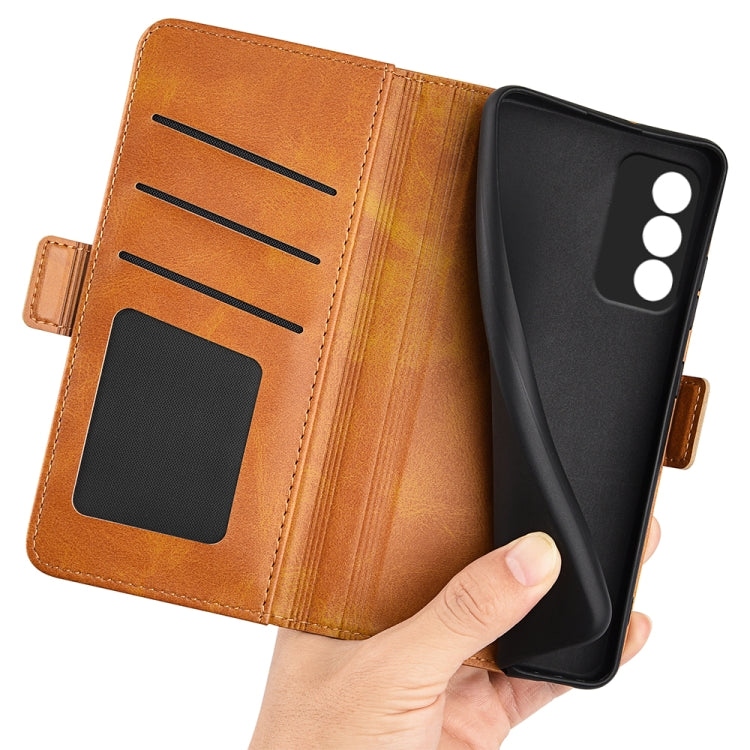 For OPPO A3 Pro Global Dual-side Magnetic Buckle Horizontal Flip Leather Phone Case