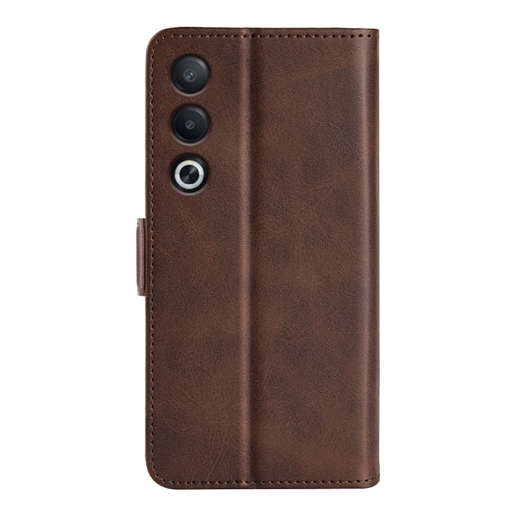 For OPPO A3 Pro Global Dual-side Magnetic Buckle Horizontal Flip Leather Phone Case
