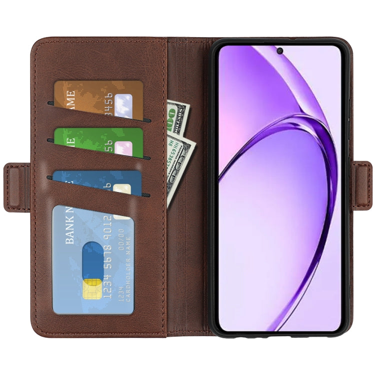 For OPPO A3 Pro Global Dual-side Magnetic Buckle Horizontal Flip Leather Phone Case