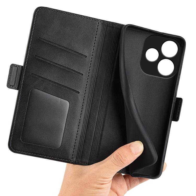 For OPPO A5 Pro Global Dual-side Magnetic Buckle Horizontal Flip Leather Phone Case
