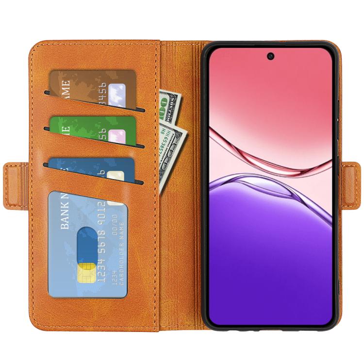 For OPPO A5 Pro Global Dual-side Magnetic Buckle Horizontal Flip Leather Phone Case