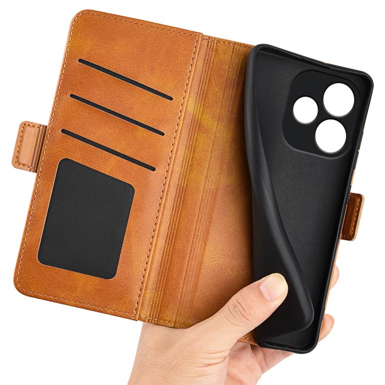 For OPPO A5 Pro Global Dual-side Magnetic Buckle Horizontal Flip Leather Phone Case