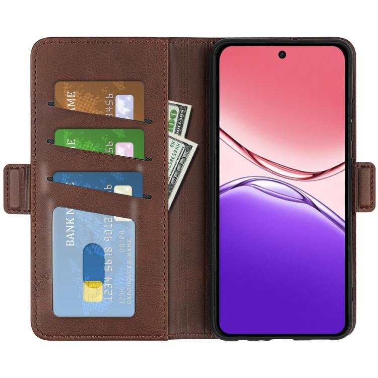 For OPPO A5 Pro Global Dual-side Magnetic Buckle Horizontal Flip Leather Phone Case