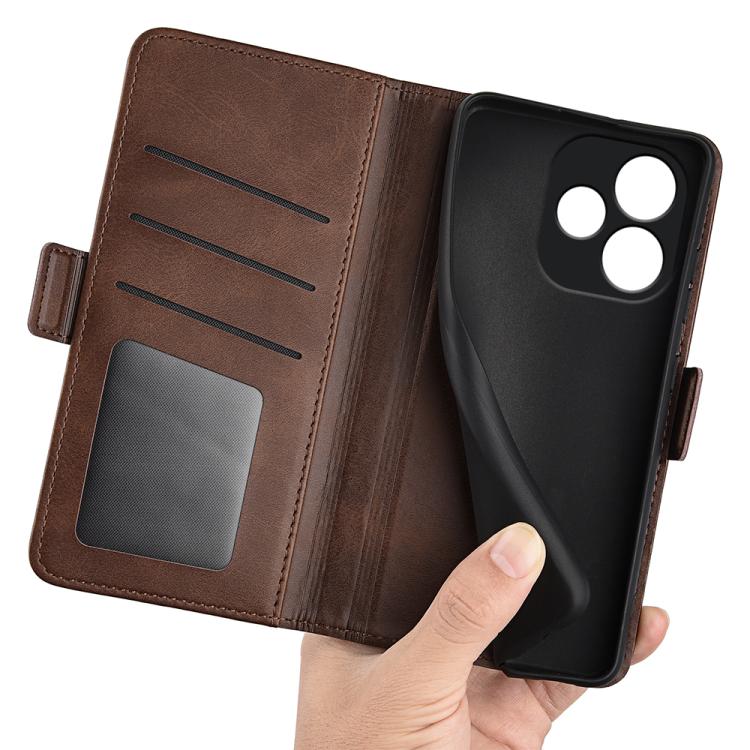 For OPPO A5 Pro Global Dual-side Magnetic Buckle Horizontal Flip Leather Phone Case