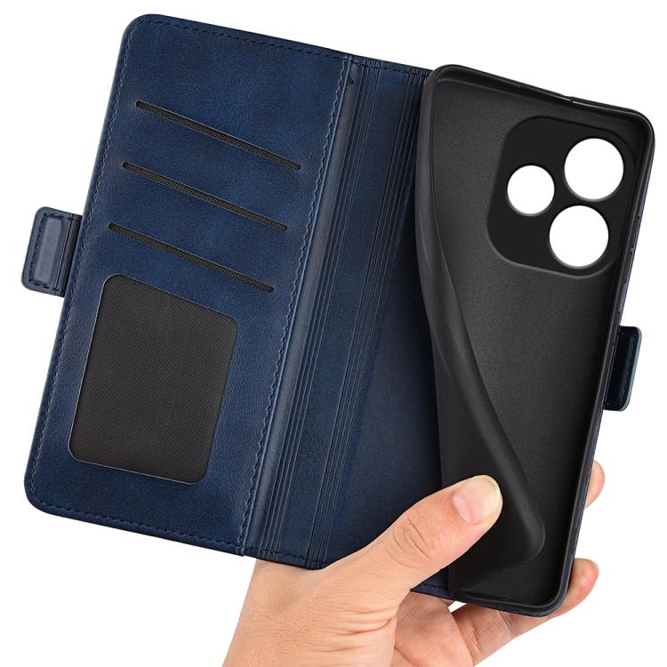 For OPPO A5 Pro Global Dual-side Magnetic Buckle Horizontal Flip Leather Phone Case